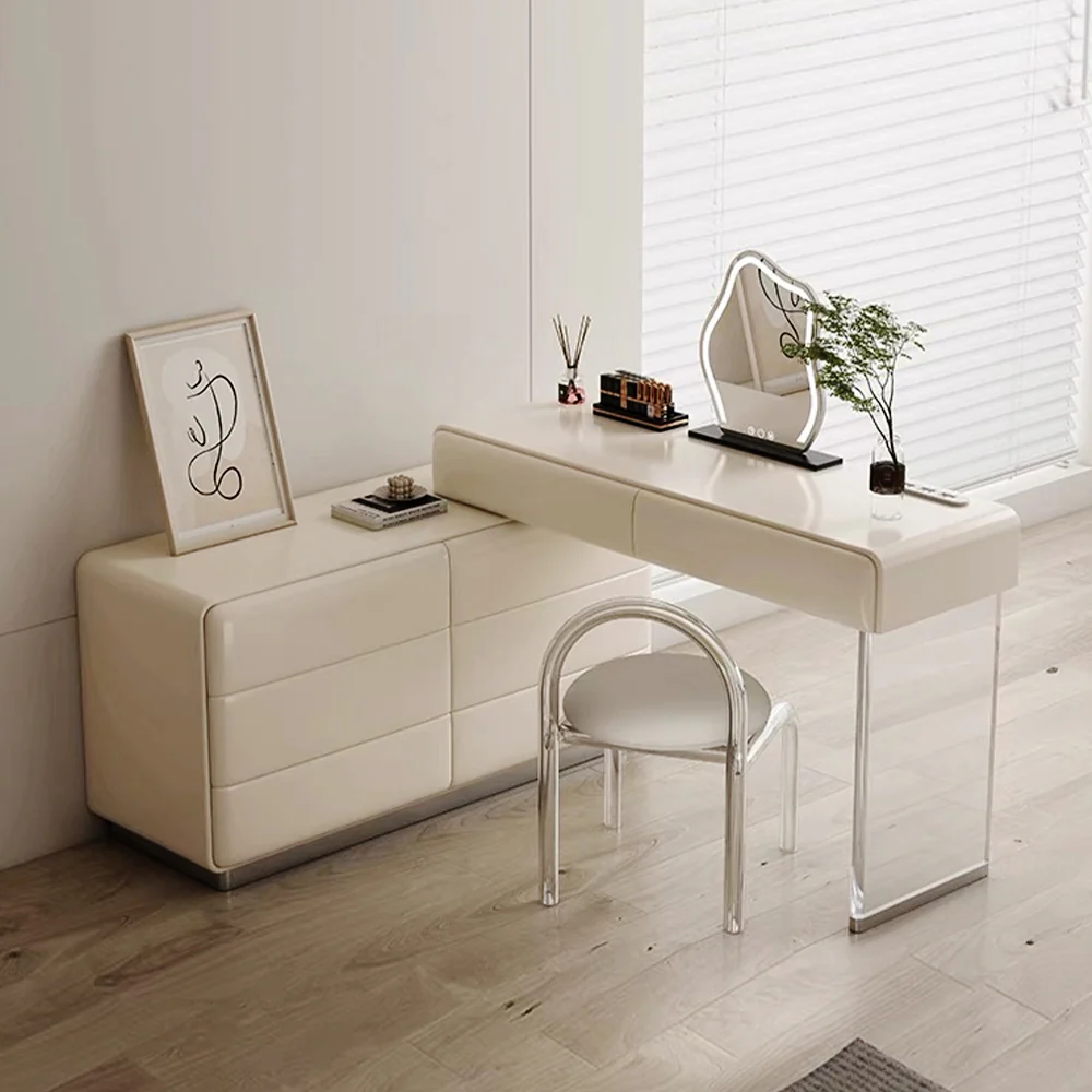 LUXORA DR1098 100/120cm Minimalist Solid Wood Dressing Table - Image 3