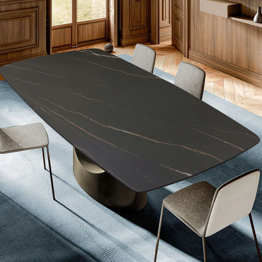 LUXORA DT1027 Minimalist Style 130-140-160-180cm Sintered Stone Dining Table - Image 2