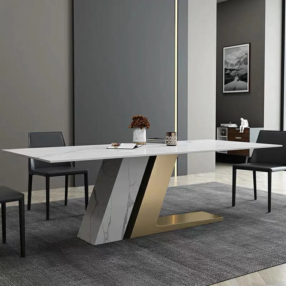LUXORA DT1029 Light Luxury Style 140-160-180cm Sintered Stone Dining Table - Image 2