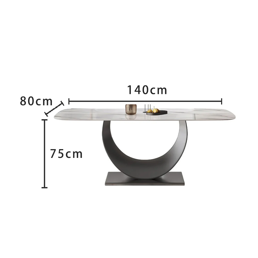 LUXORA DT1062 Modern Simplicity Style 140-160-180cm Sintered Stone Dining Table - Image 5