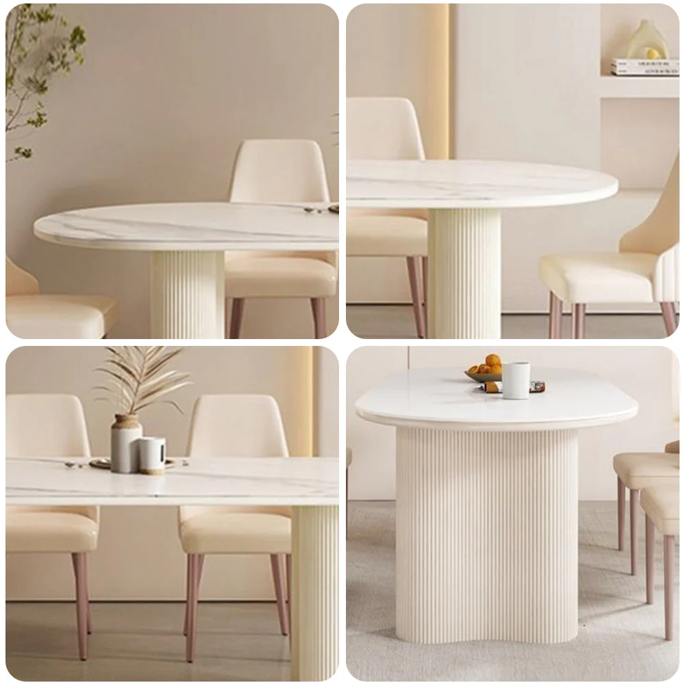 LUXORA DT1102 140/160/180cm Length Dining Table Minimalist Style - Image 3