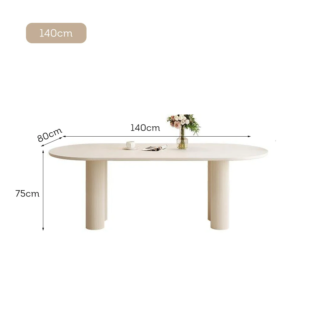 LUXORA DT1102 140/160/180cm Length Dining Table Minimalist Style - Image 5