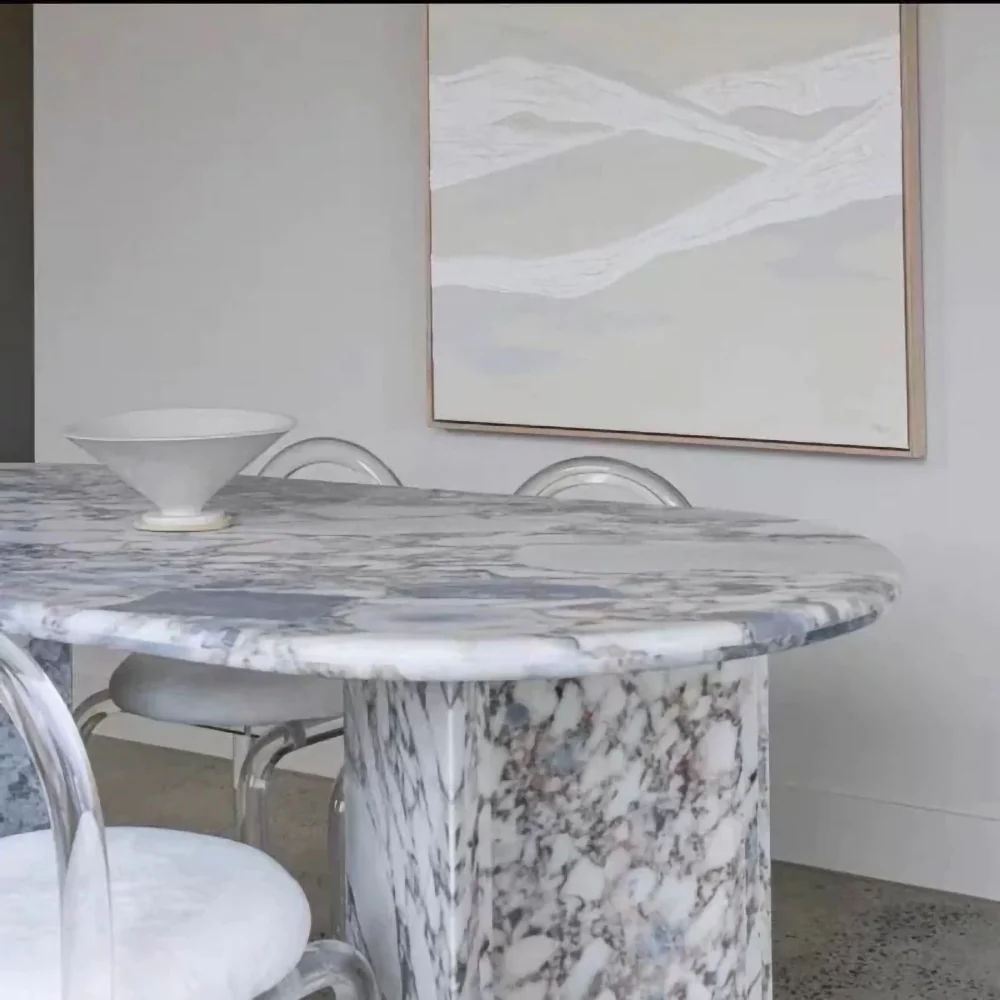 LUXORA DT1252 Light Luxury Style 160-180-200-220cm Marble Dining Table - Image 4