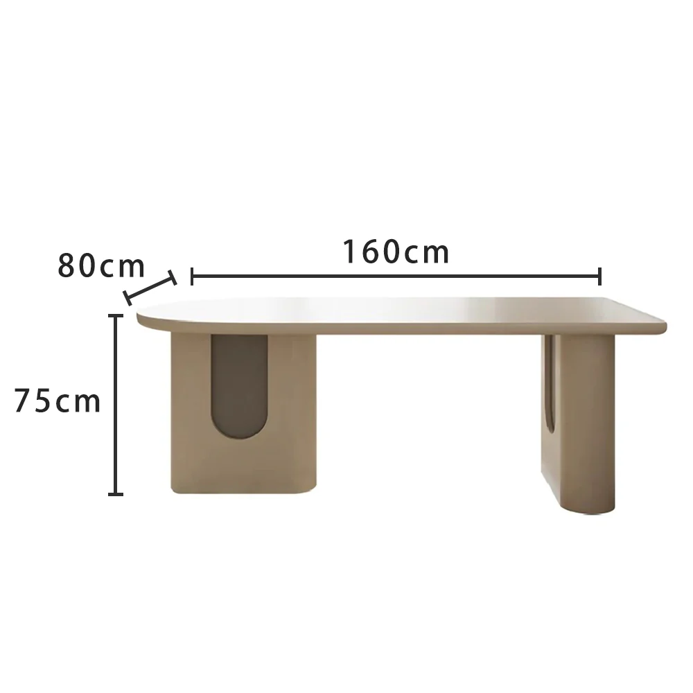 LUXORA DT1272 Minimalist Style 140-160-180cm Sintered Stone Dining Table - Image 6