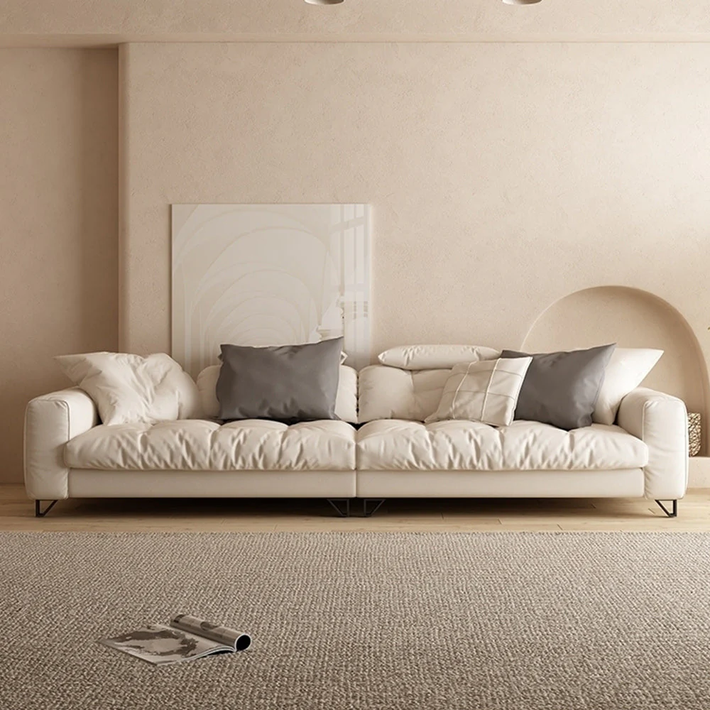 LUXORA S1045 210/240cm Length Tech Fabric Sofa Solid Wood Frame - Image 2