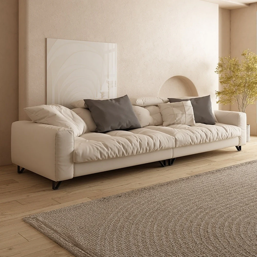 LUXORA S1045 210/240cm Length Tech Fabric Sofa Solid Wood Frame - Image 3