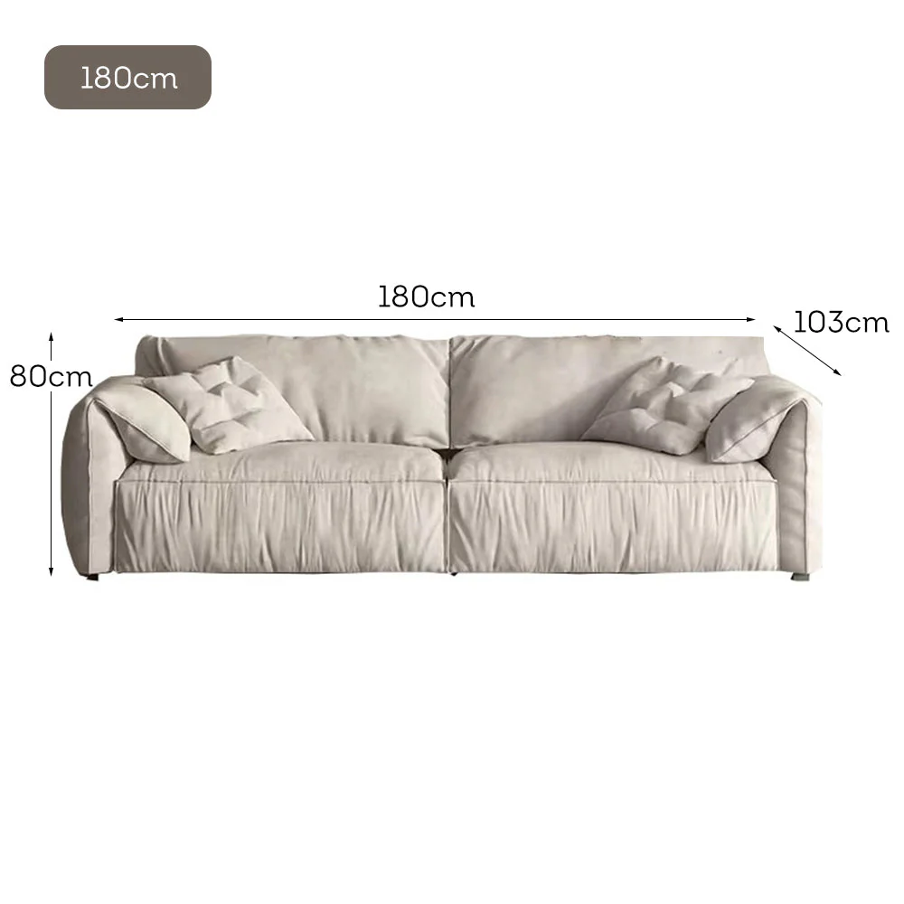 LUXORA S1051 220cm Length Tech Fabric Sofa Solid Wood Frame - Image 5