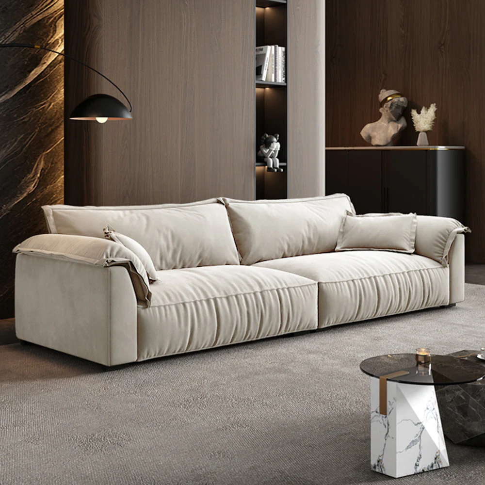 LUXORA S1099 180/220cm Length Tech Fabric Sofa Solid Wood Frame - Image 2