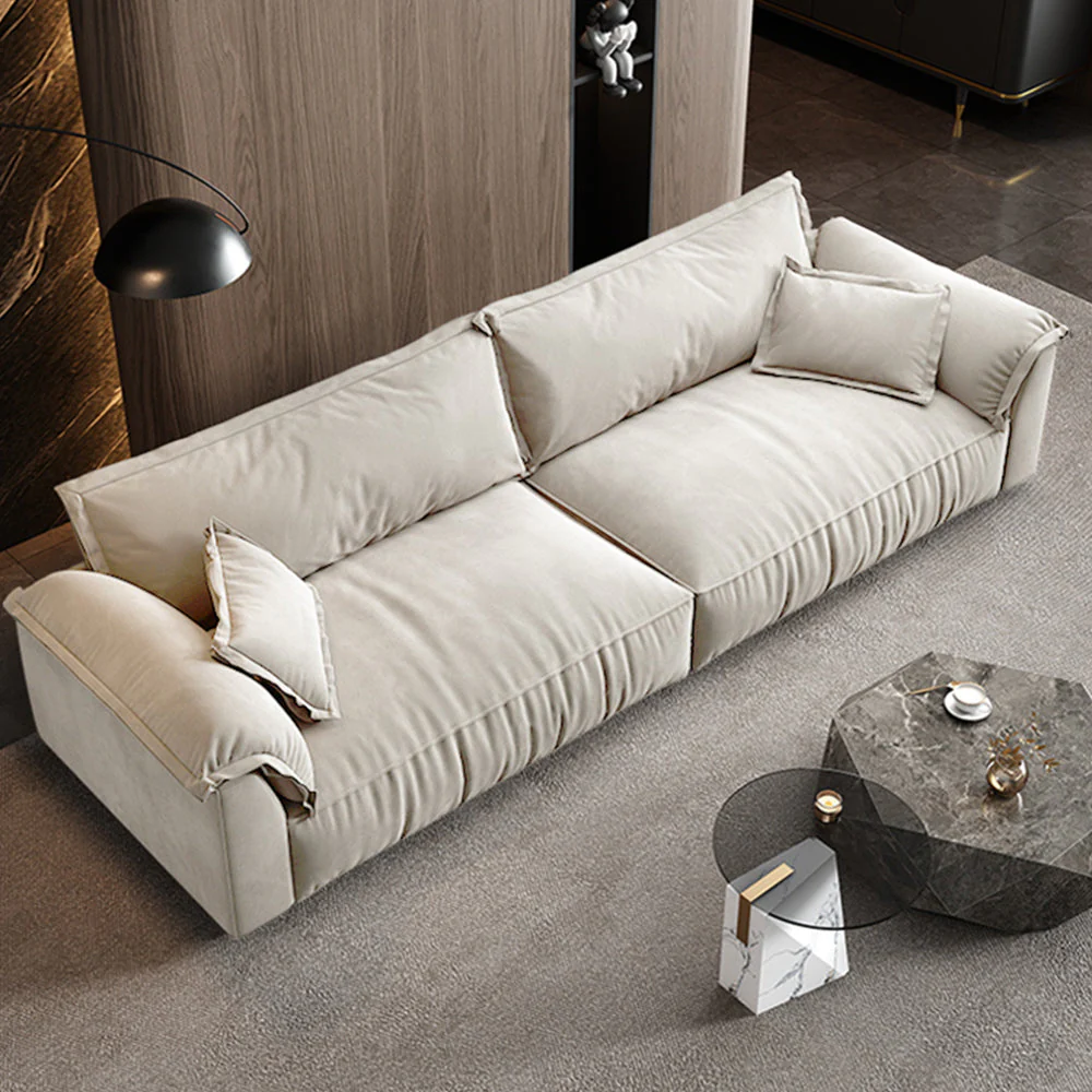 LUXORA S1099 180/220cm Length Tech Fabric Sofa Solid Wood Frame - Image 4