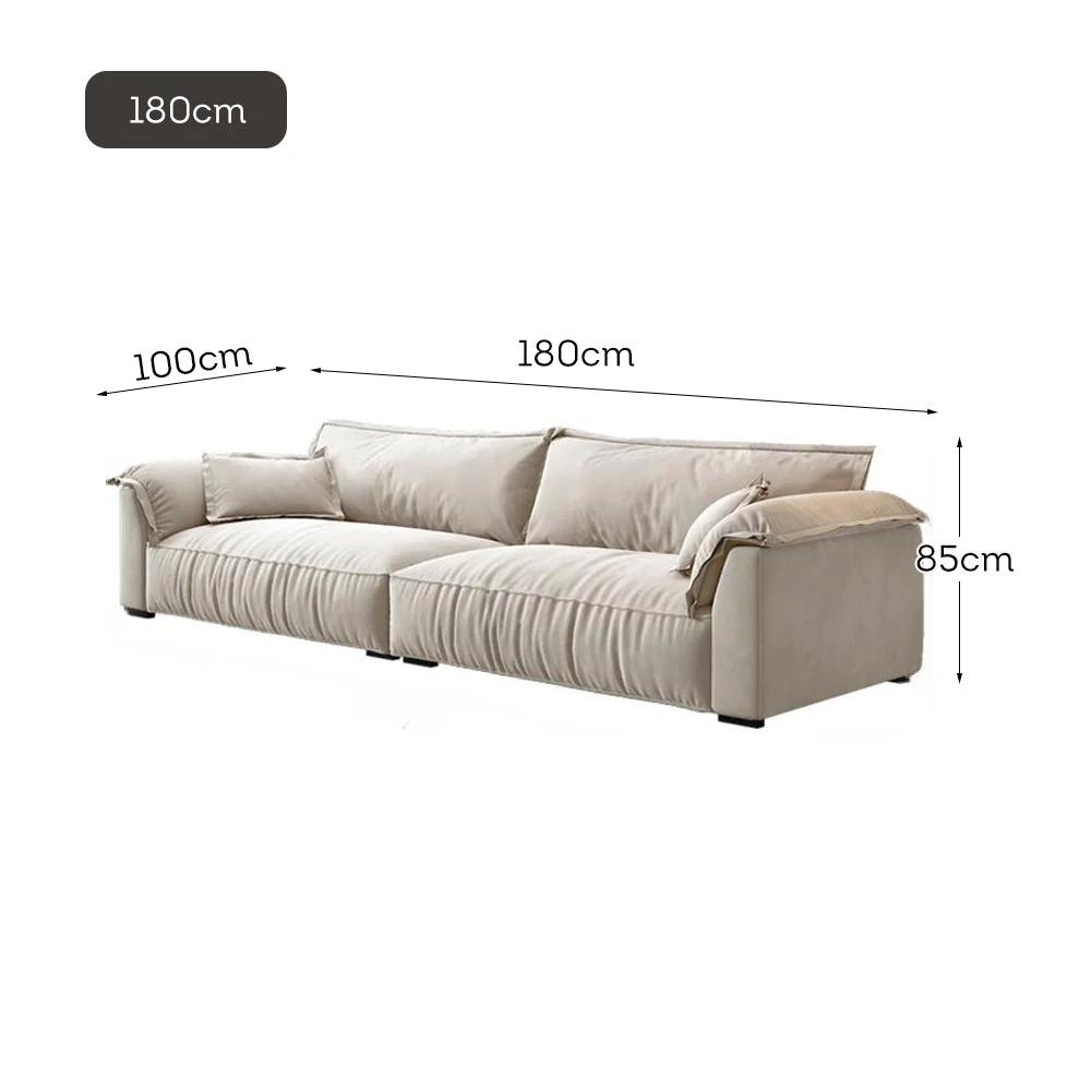 LUXORA S1099 180/220cm Length Tech Fabric Sofa Solid Wood Frame - Image 5