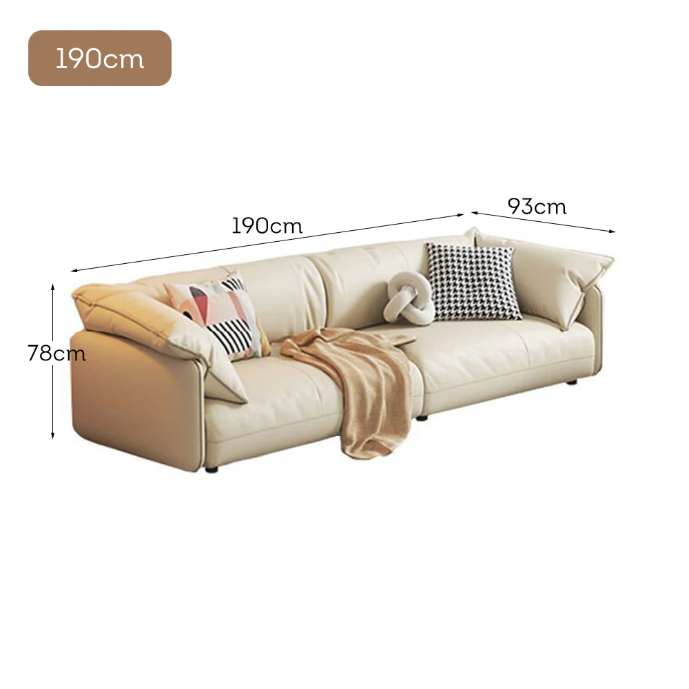 LUXORA S1100 190/220CM Length Tech Fabric Sofa Solid Wood Frame - Image 5