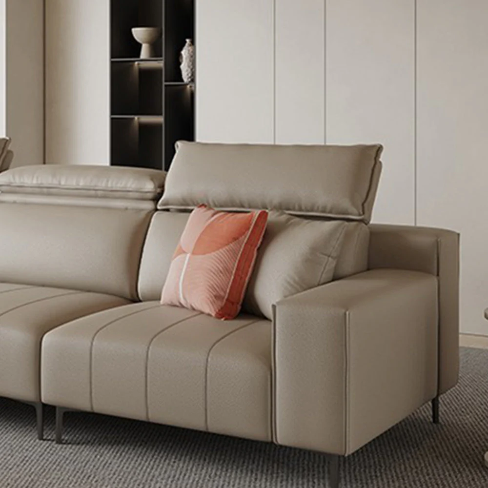 LUXORA S1191 220cm Length Tech Fabric Sofa Solid Wood Frame - Image 4
