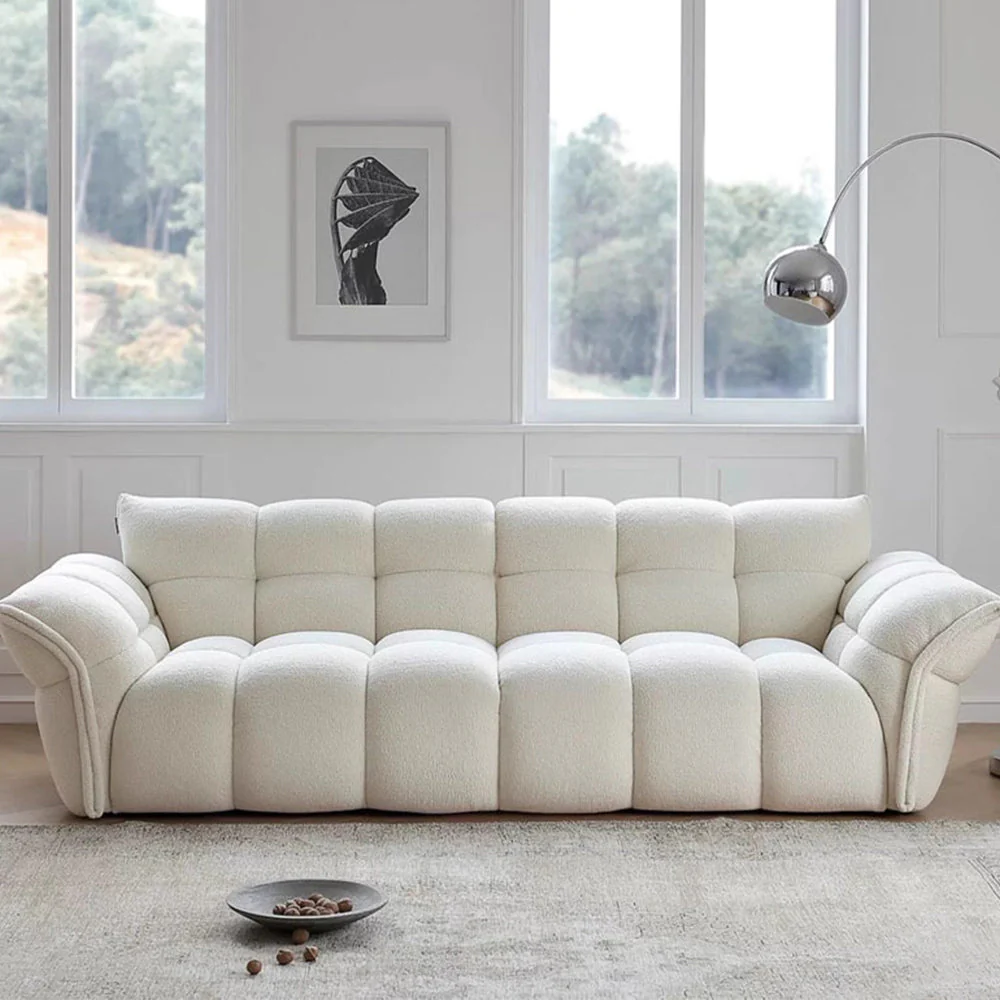 LUXORA S1209 228/248cm Length Matte Fabric Sofa Solid Wood Frame - Image 2