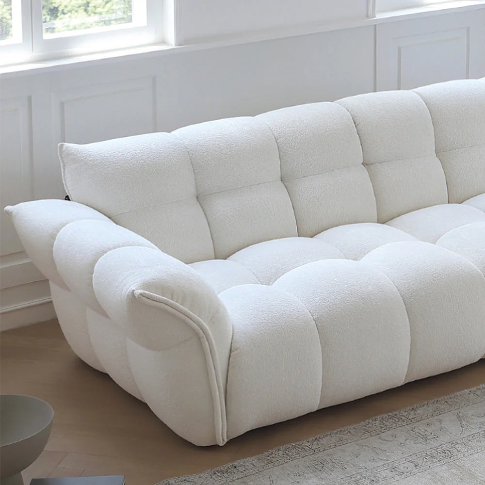 LUXORA S1209 228/248cm Length Matte Fabric Sofa Solid Wood Frame - Image 4