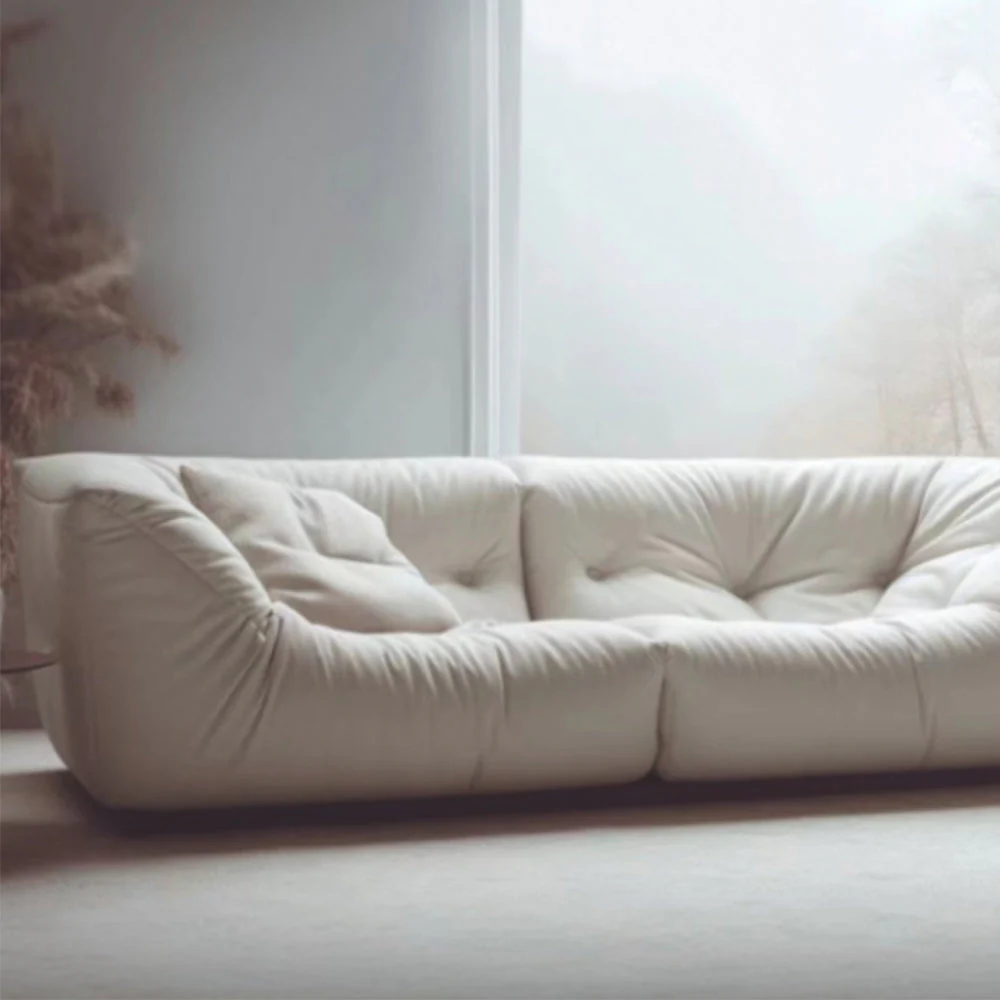 LUXORA S1227 220cm Length Tech Fabric Sofa Solid Wood Frame - Image 3