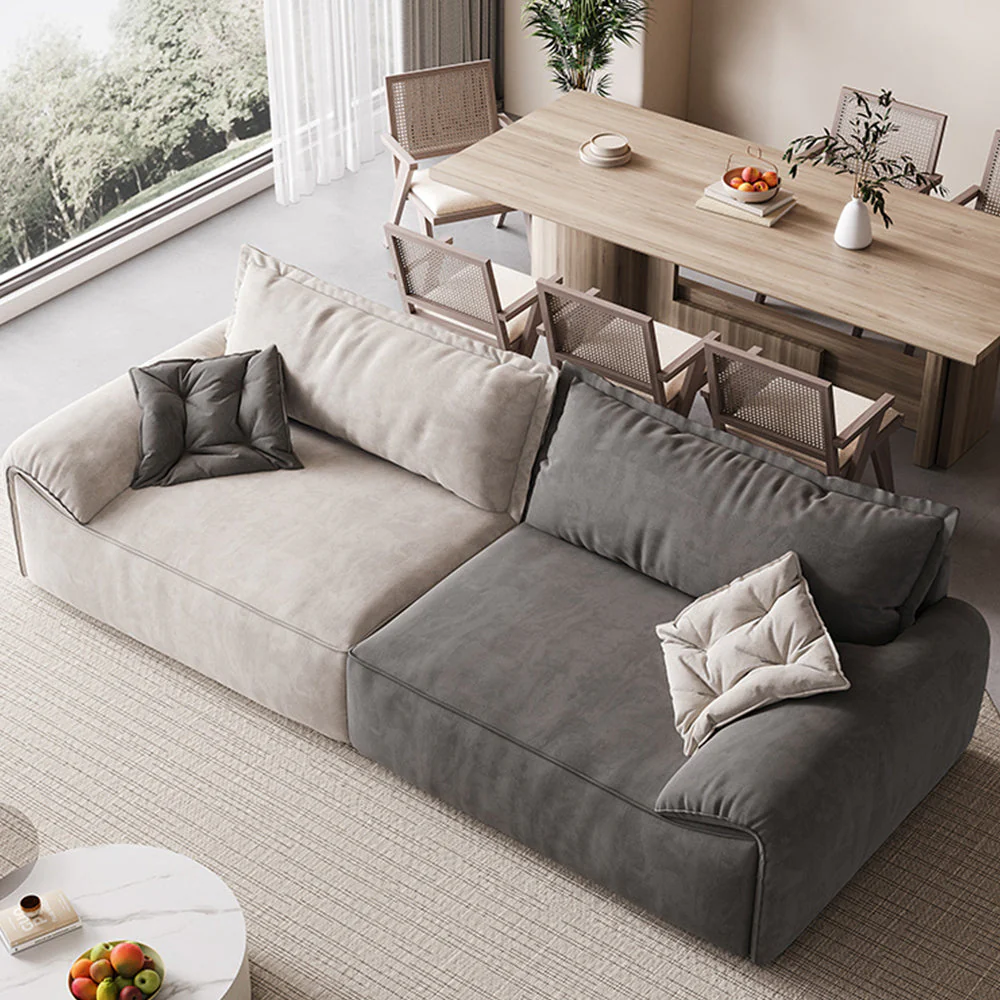 LUXORA S1245 240cm Length Tech Fabric Sofa Modern Minimalist Style - Image 2