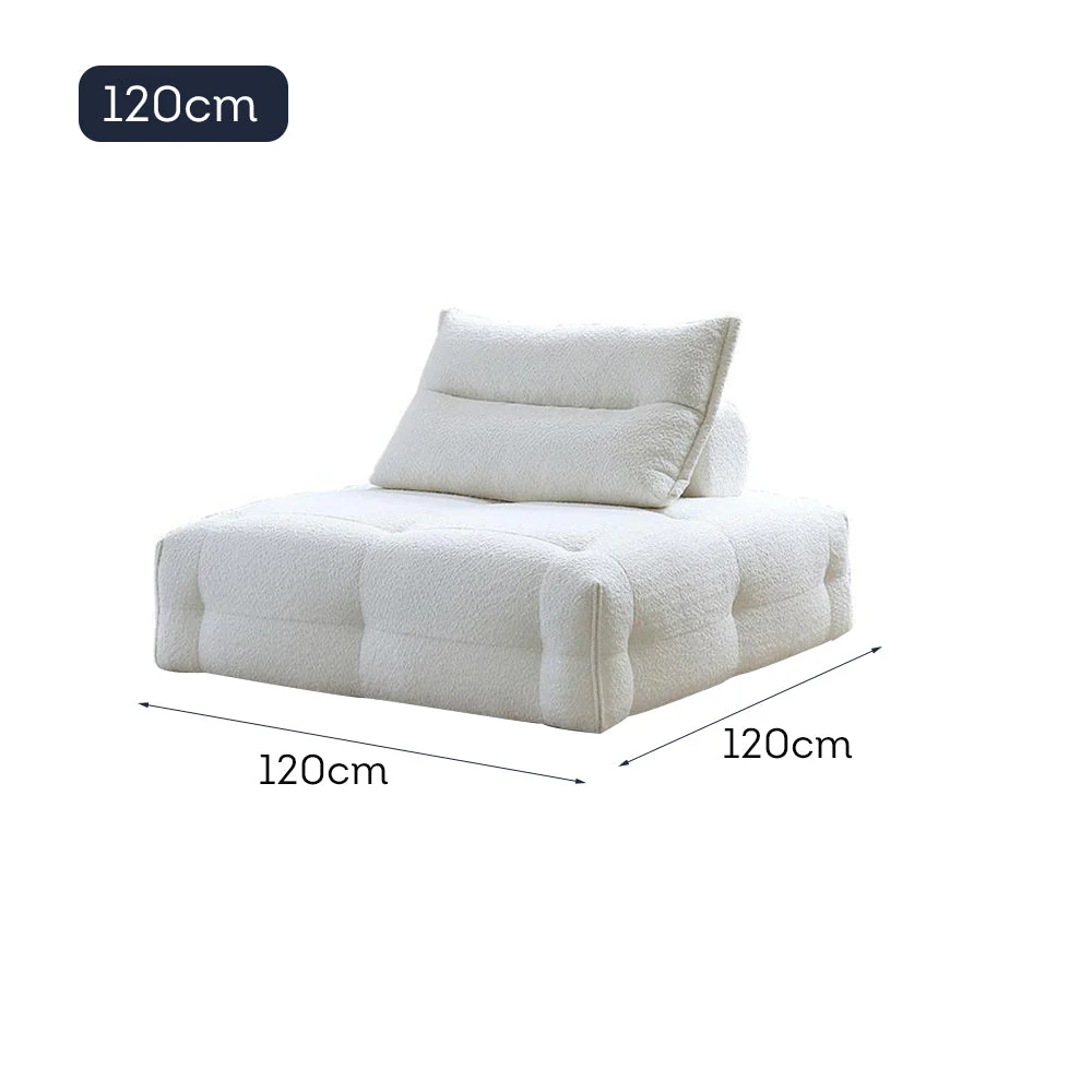 LUXORA S1298 105/120cm Length Tech Fabric Sofa Solid Wood Frame - Image 6