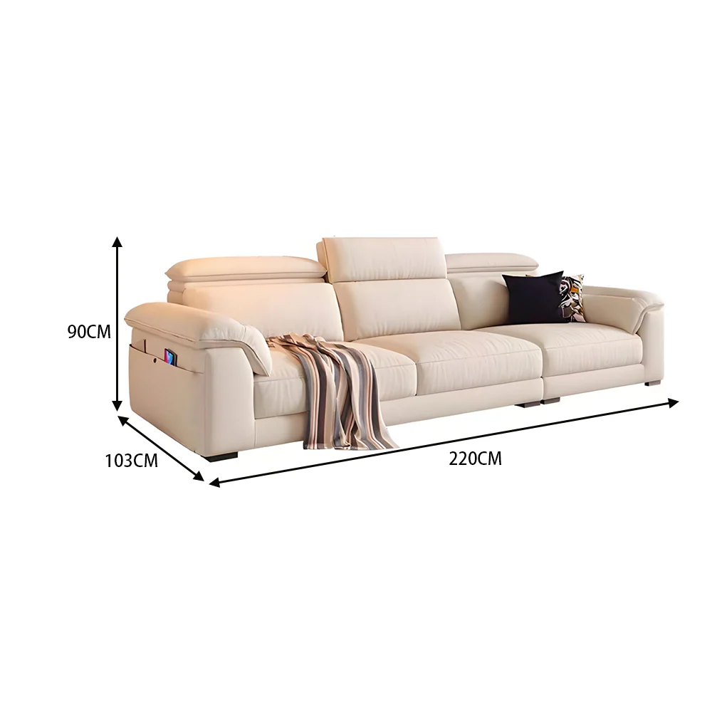 LUXORA S1532 220CM Modern Minimalist Style Imported Pine Frame Sofa - Image 5