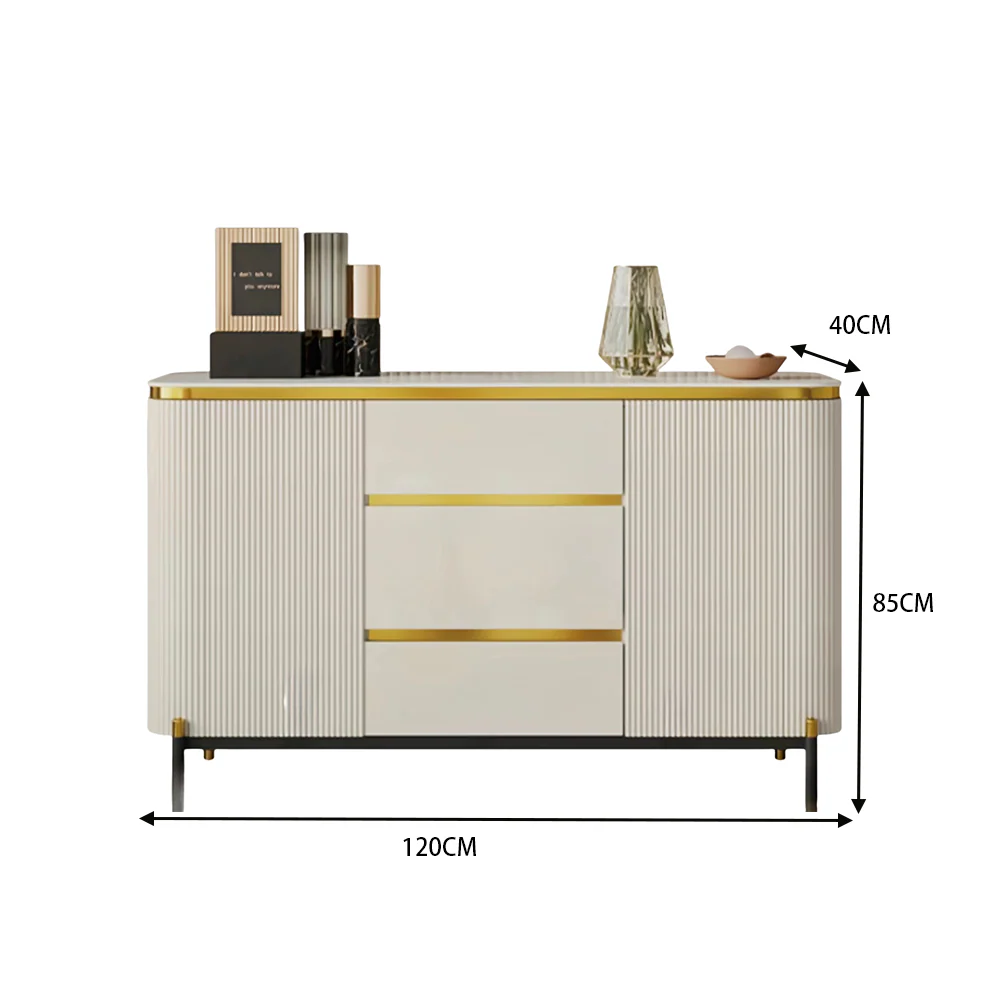 LUXORA SC1004 120/150CM Modern Simple Rock Slab Countertop Dining Sideboard - Image 6