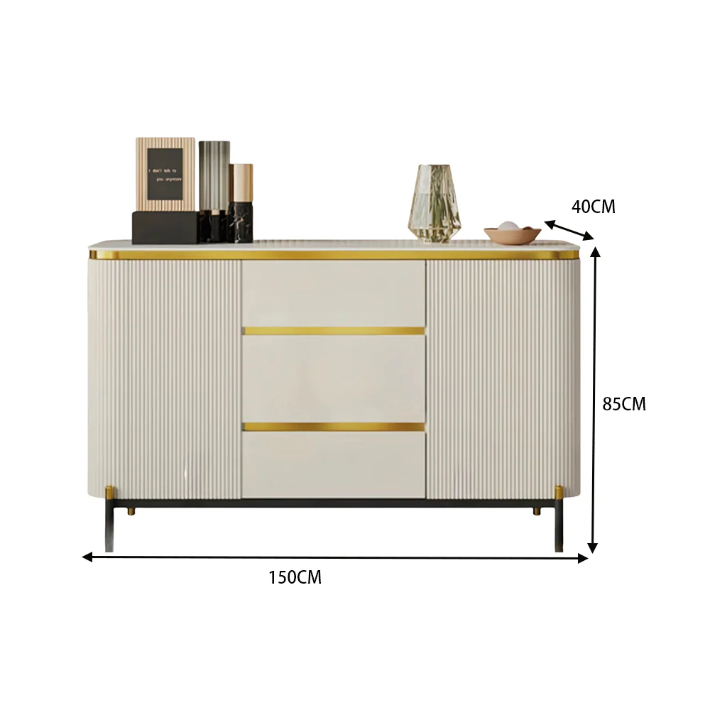 LUXORA SC1004 120/150CM Modern Simple Rock Slab Countertop Dining Sideboard - Image 7