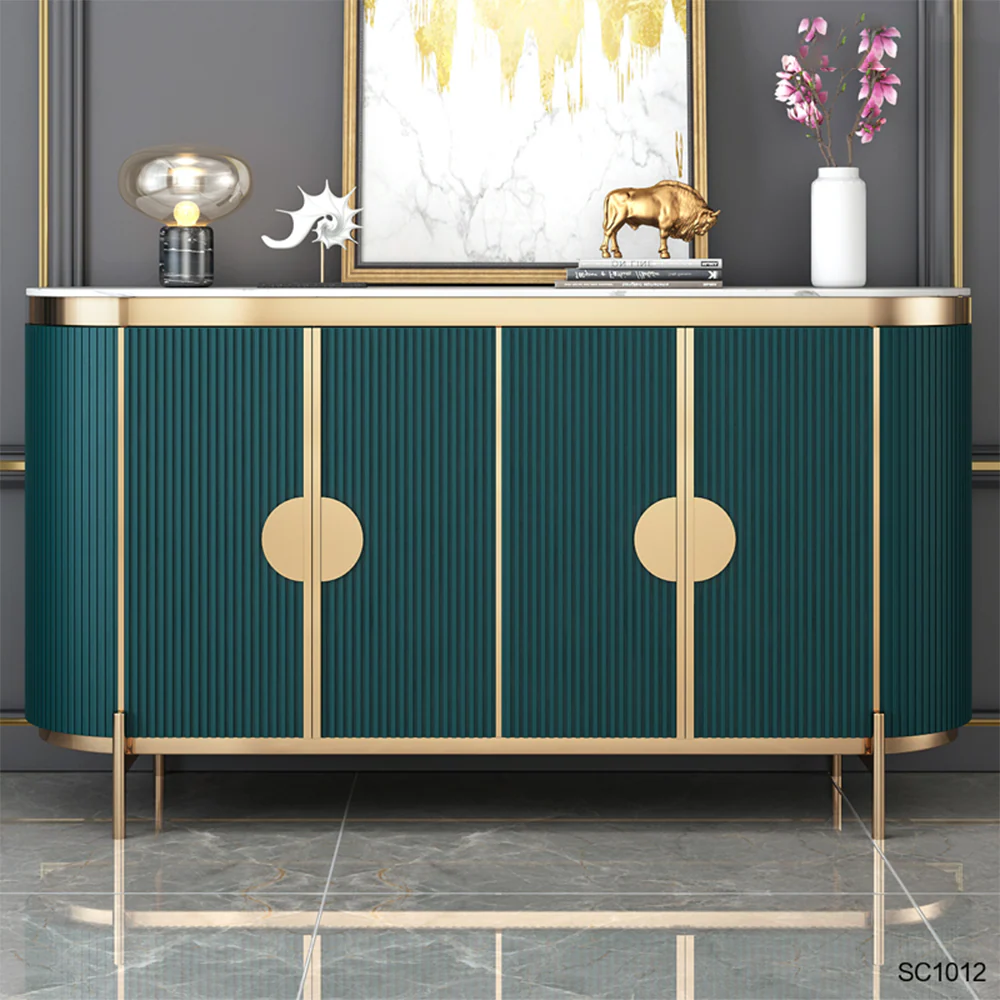 LUXORA SC1012 120/150CM Light Luxury Style Rock Slate Countertop Sideboard. - Image 3