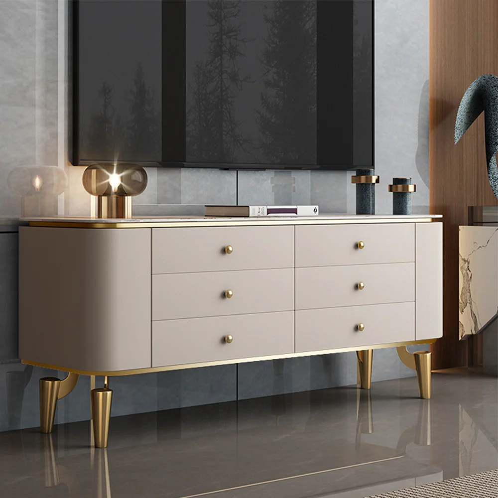LUXORA SC1014 140/160CM Modern Simple Rock Slab Countertop Dining Sideboard - Image 2