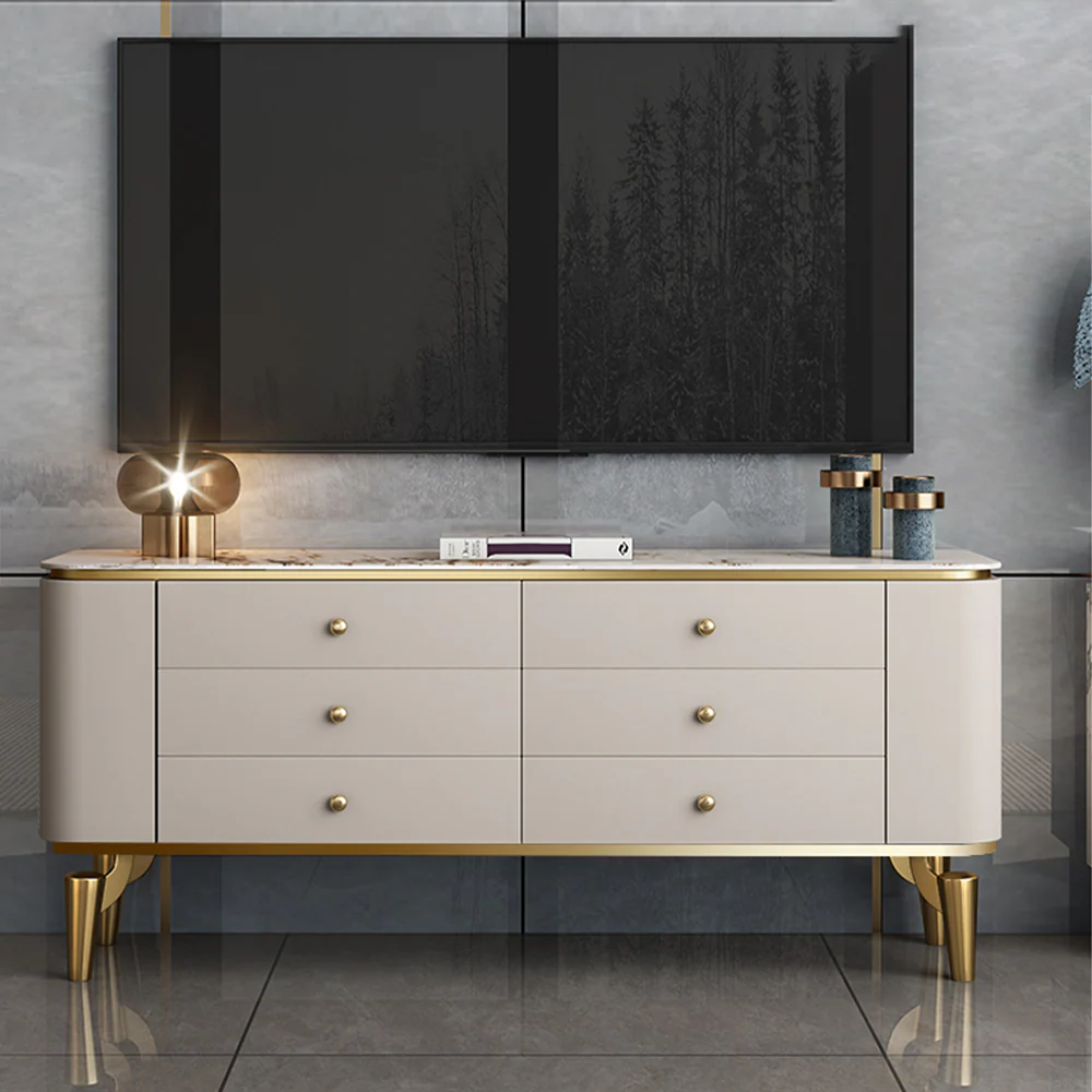 LUXORA SC1014 140/160CM Modern Simple Rock Slab Countertop Dining Sideboard - Image 3