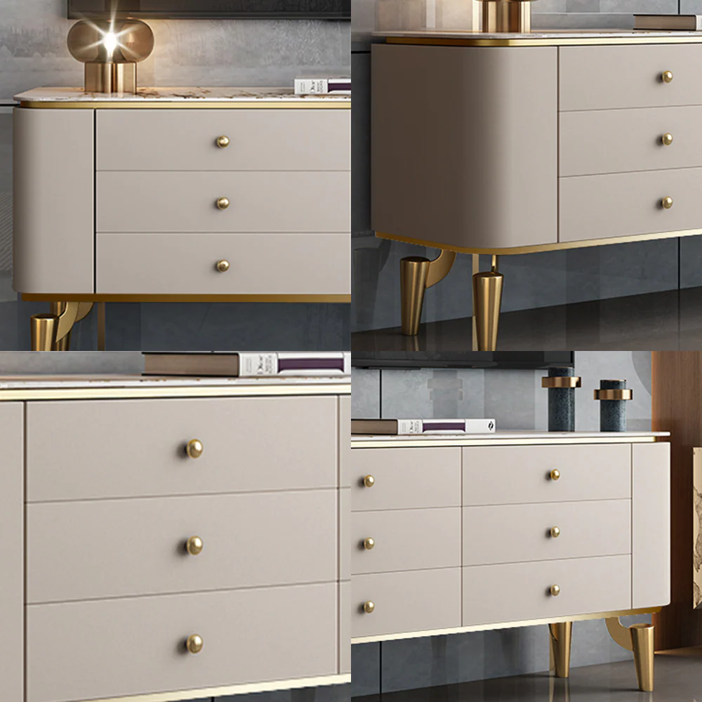 LUXORA SC1014 140/160CM Modern Simple Rock Slab Countertop Dining Sideboard - Image 4