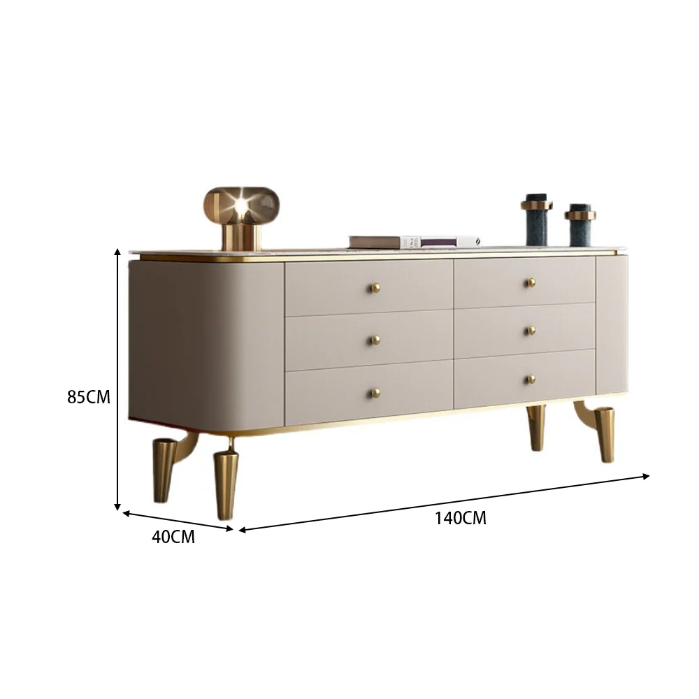 LUXORA SC1014 140/160CM Modern Simple Rock Slab Countertop Dining Sideboard - Image 5