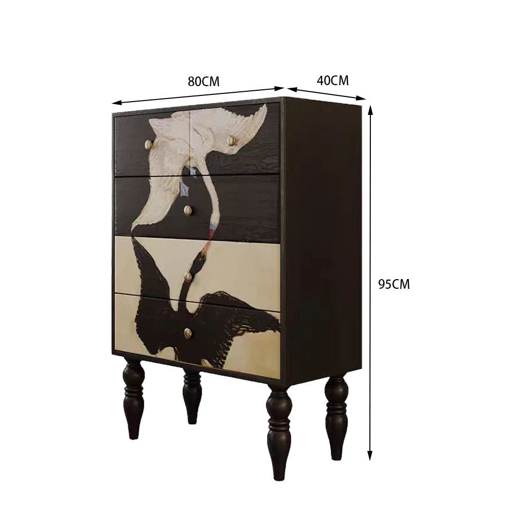 LUXORA SC1039 Solid Wood Hand Painted Sideboard - Image 5