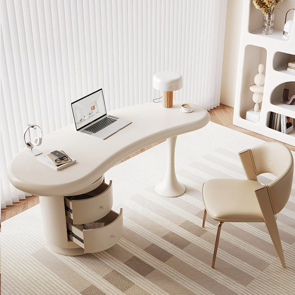 LUXORA WD1004 140/160cm Minimalist Wood Painted Desk - Image 2