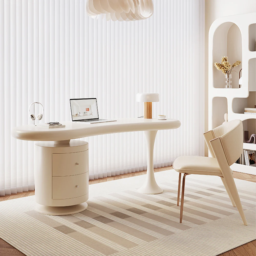 LUXORA WD1004 140/160cm Minimalist Wood Painted Desk - Image 3
