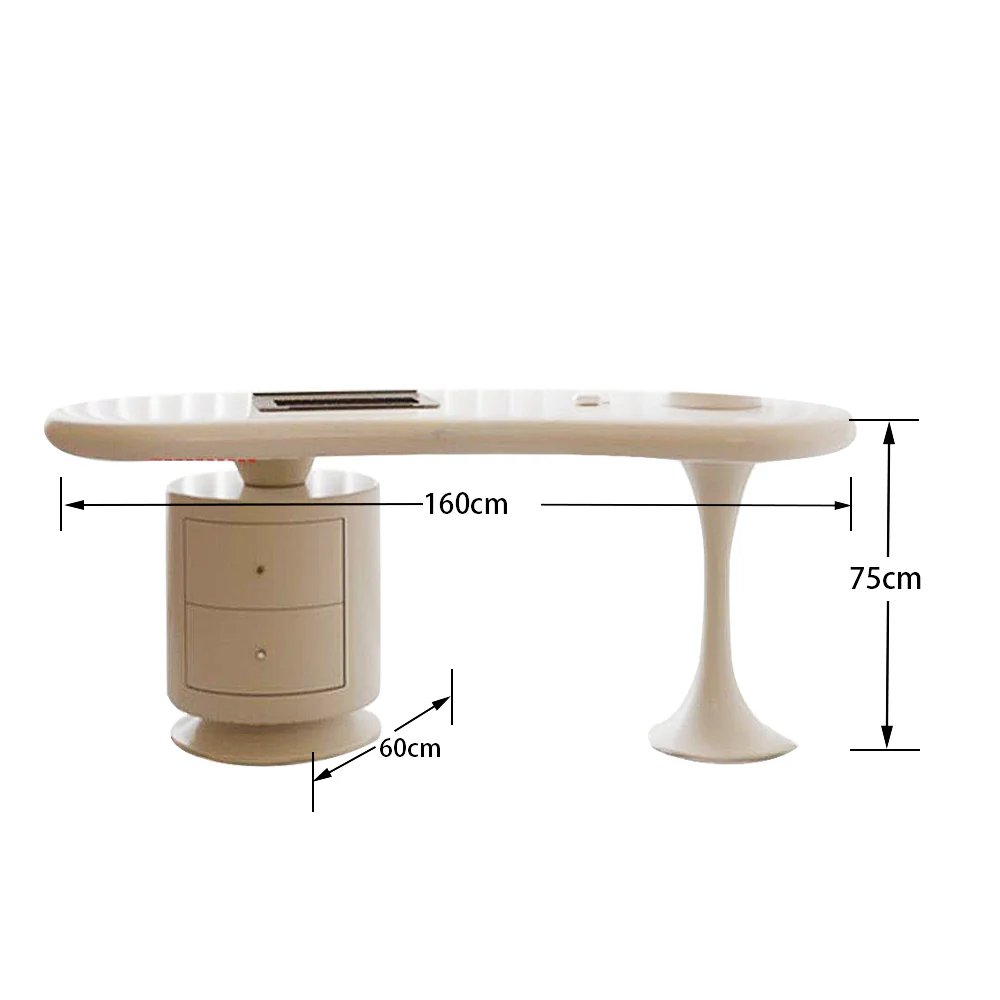 LUXORA WD1004 140/160cm Minimalist Wood Painted Desk - Image 7