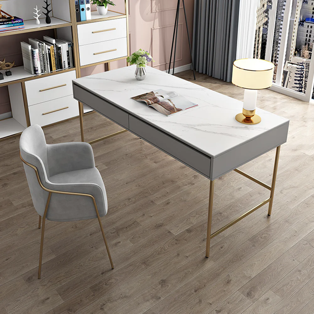 LUXORA WD1011 100/120/140/160cm Length Office Desk Stainless Steel Legs - Image 2