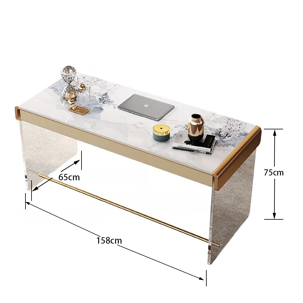 LUXORA WD1027 136/158/178cm Minimalist Style Sintered Stone Desk - Image 7