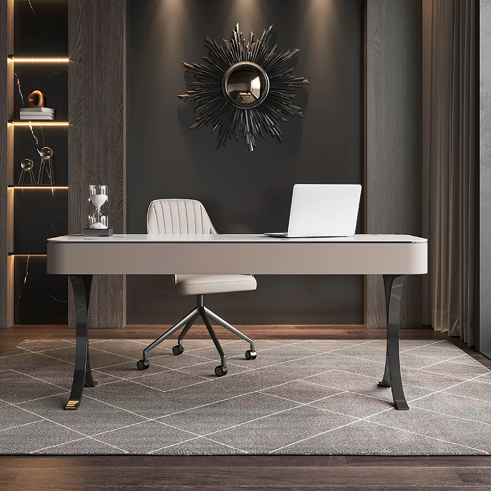 LUXORA WD1028 120/140cm Length Office Desk Sintered Stone Tabletop - Image 2