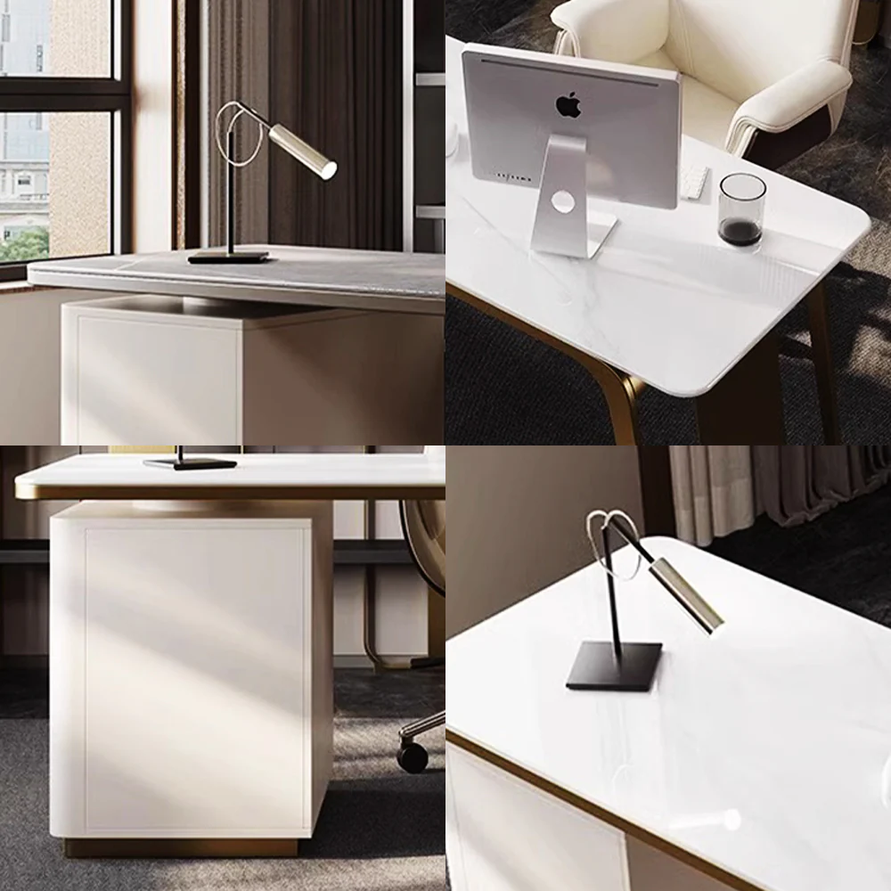 LUXORA WD1031 140/160/180cm Minimalist Style Sintered Stone Desk - Image 5