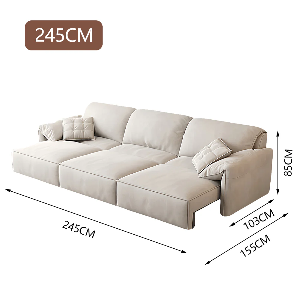 LUXORA S1270 Electric Adjustable Multifunctional Sofa 210-245cm High-Tech Fabric - Image 9