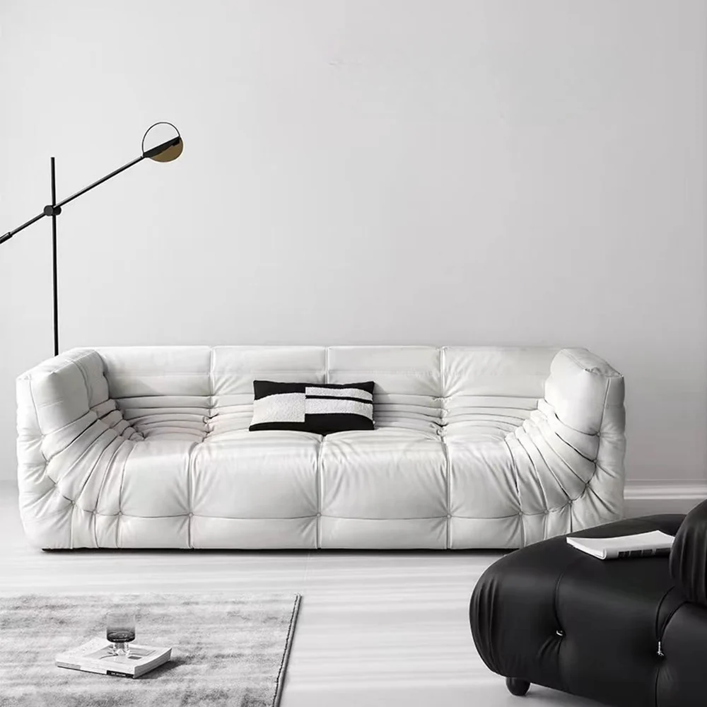 LUXORA S1329 Fashionable Minimalist Style Solid Wood Sofa 175-223cm High-Tech Fabric - Image 3