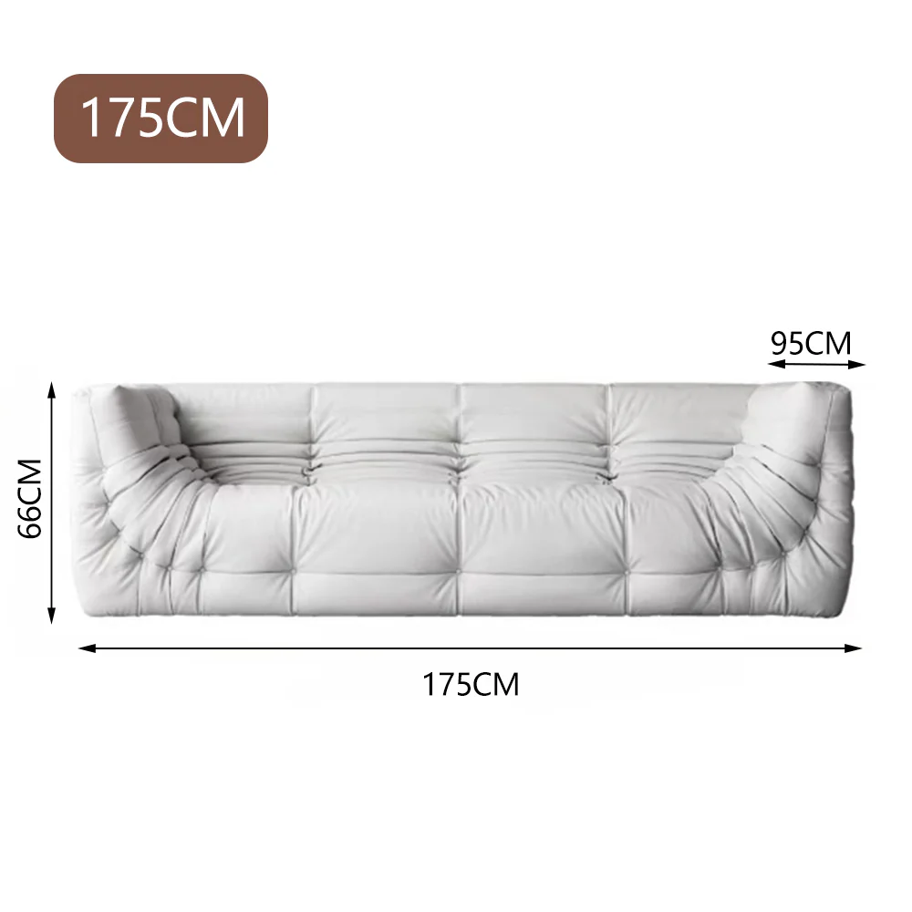 LUXORA S1329 Fashionable Minimalist Style Solid Wood Sofa 175-223cm High-Tech Fabric - Image 5