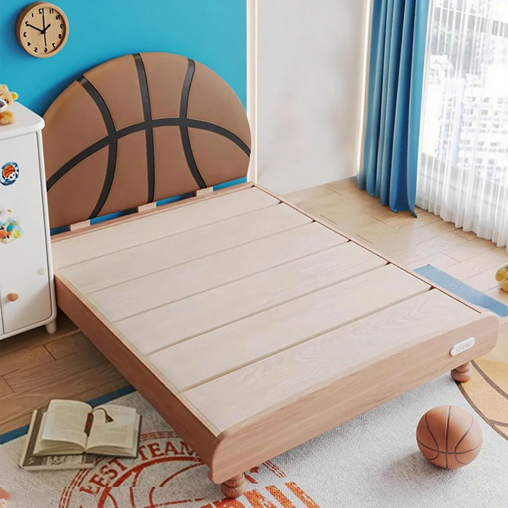 LUXORA 120/135/150/180cm Solid Wood Frame Children'S Basketball Bed - Image 4