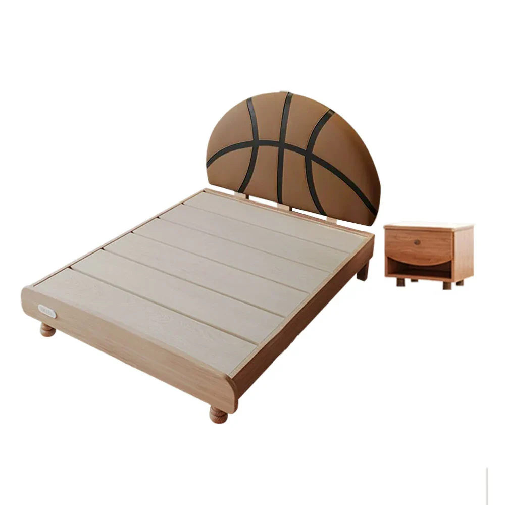 LUXORA 120/135/150/180cm Solid Wood Frame Children'S Basketball Bed - Image 9