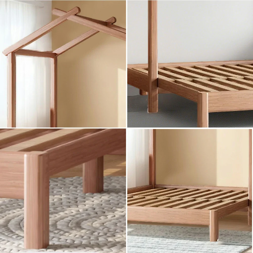 LUXORA 180/200cm Kids Wooden House Slide Out Bed Frame with Pulling Function Convertible Children's Bed, Space-Saving Design - Image 3
