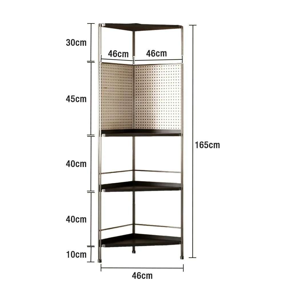 LIVARA 1120B Solid Wood Corner Storage Rack – Five-Tier Bookshelf, Eco-friendly Rubberwood, Compact Design - Image 15