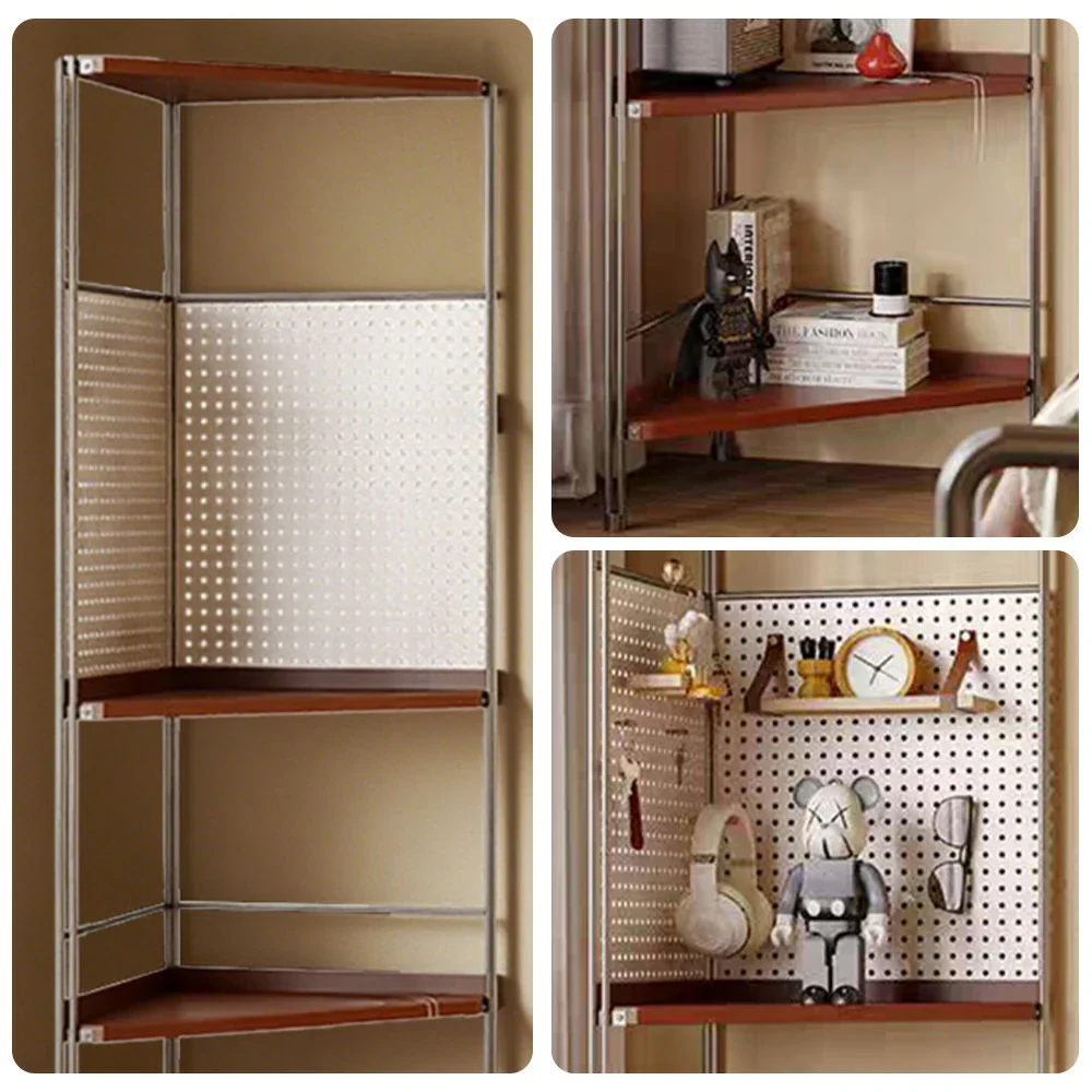 LIVARA 1120B Solid Wood Corner Storage Rack – Five-Tier Bookshelf, Eco-friendly Rubberwood, Compact Design - Image 3