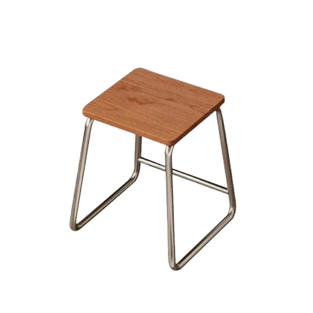 LIVARA 8812 Solid Wood Vanity Table, Rubberwood With Cherry Veneer, Stainless Steel Legs, Soft-Close Drawers, Extendable Tabletop - Wood - Image 6