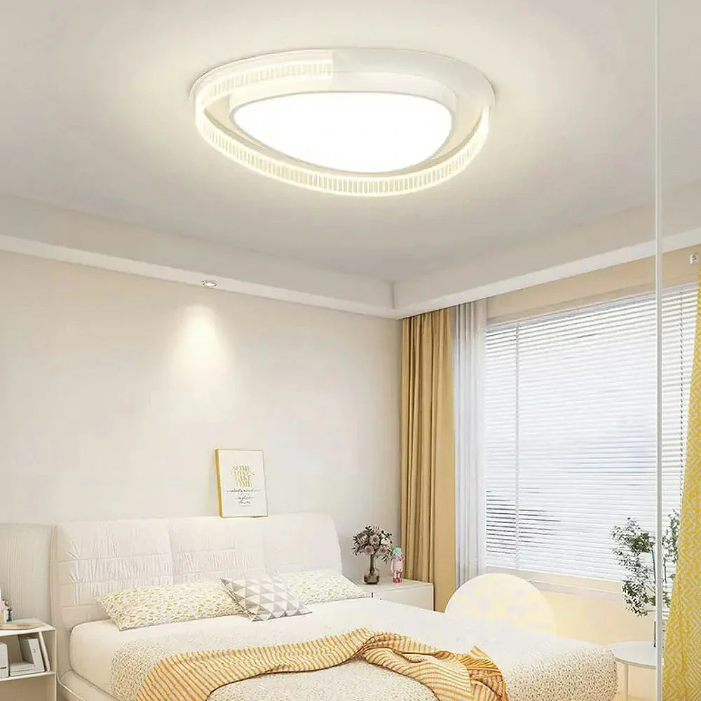 LIVARA 108W Ceiling Light with Full-Spectrum Eye-Protection LED, Three-Color Dimmable Lighting & PMMA Soft Diffuser Iron Body Design - White - Image 2