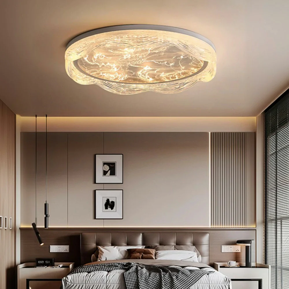LIVARA 96W Ceiling Light with Full-Spectrum Eye-Protection LED, Three-Color Dimmable Lighting & Textured PMMA Soft Diffuser - White - Image 2