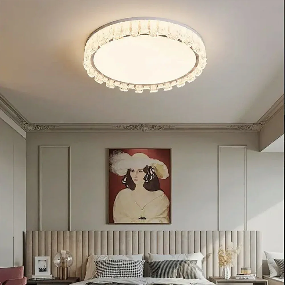 LIVARA 80W Pendant Light with Full-Spectrum Eye-Protection LED, Three-Color Dimmable Lighting & Die-Cast Iron Body with PMMA Diffuser - White - Image 4
