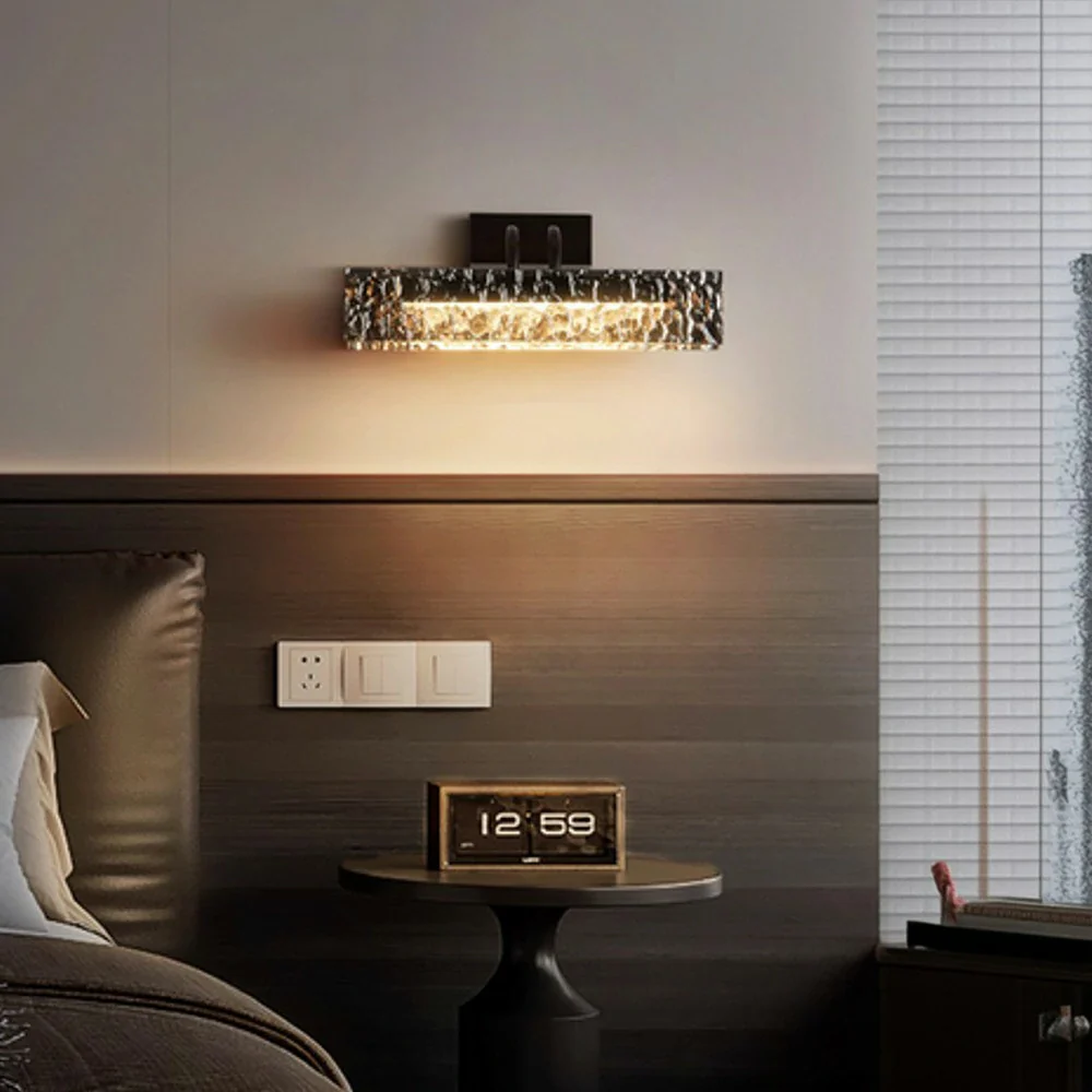 LIVARA 20W Wall Light with Full-Spectrum Eye-Protection LED, Smoky Grey Electroplated Glass Shade & Matte Iron Base - Image 4